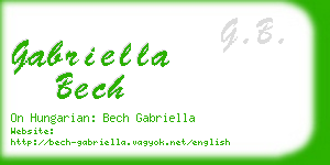 gabriella bech business card